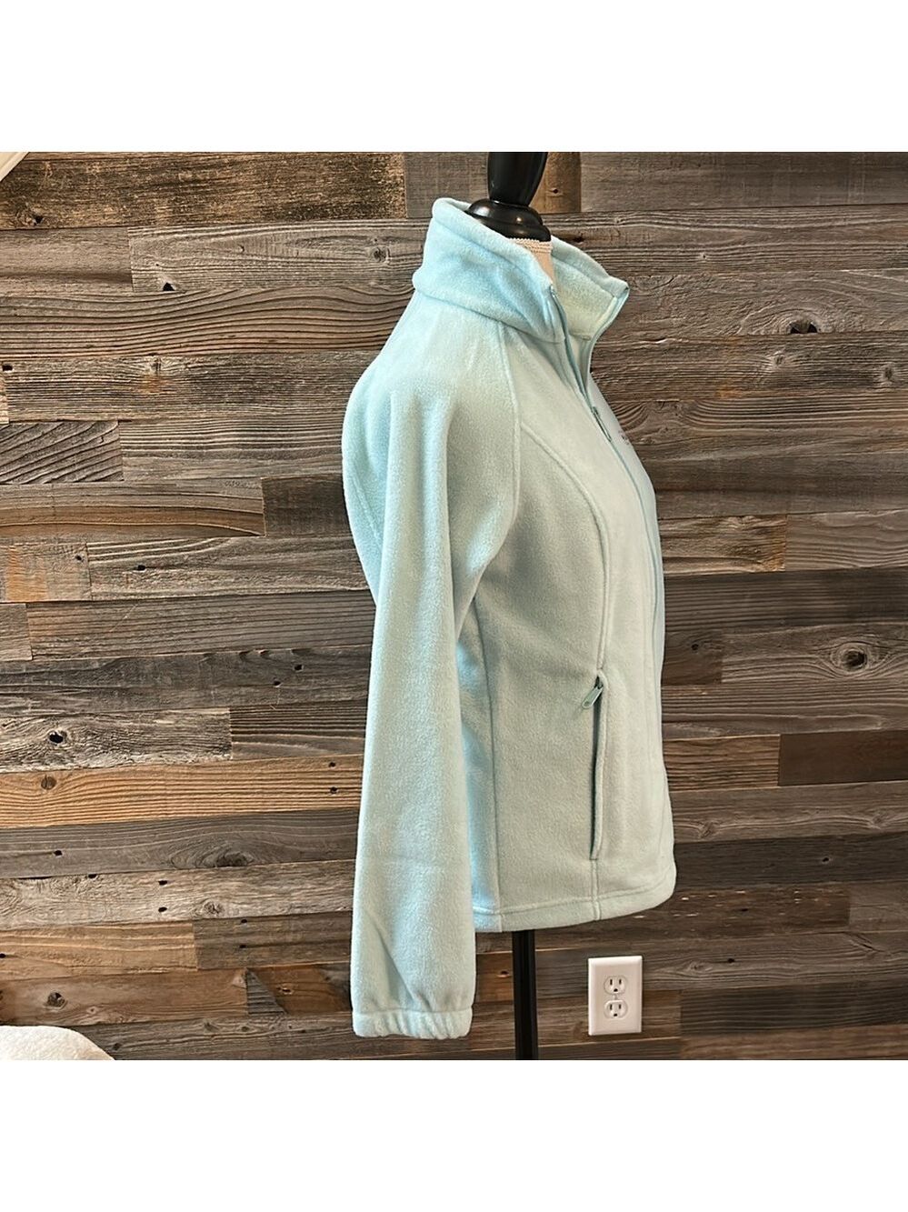 NWOT Columbia Blue/Teal Fleece Full Zip Jacket Size Small - Picture 5 of 12